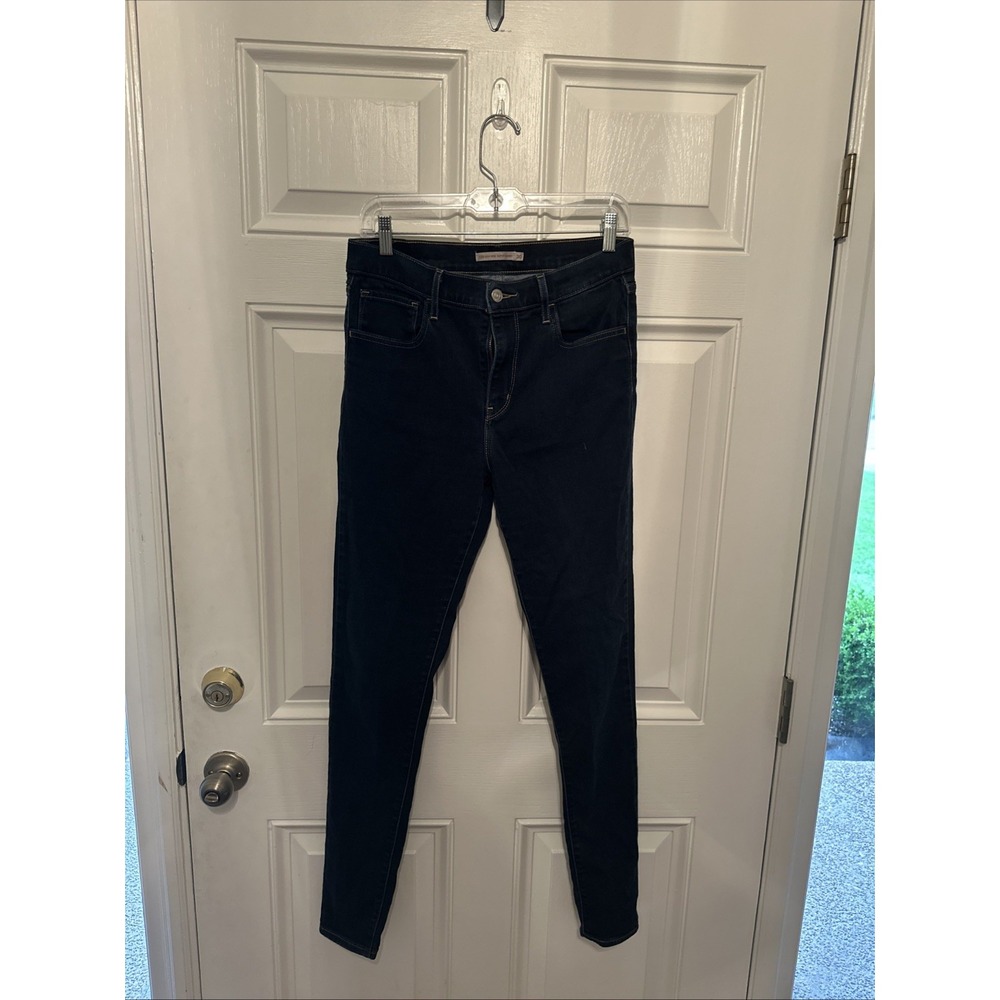 Levi's 720 High Rise Super Skinny Jeans Women 30 Dark Wash Stretch Denim
